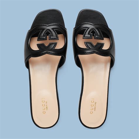 gucci.women slides|Gucci Women's slide sandal with Interlocking G.